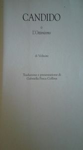 Candido o L'Ottimismo