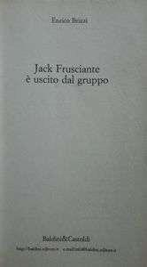 Jack Frusciante è Uscito Dal Gruppo