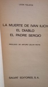 La Muerte De Ivan Ilich / El Diablo / El Padre Sergio