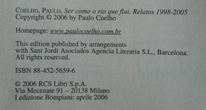 Sono Come Il Fiume Che Scorre (Pensieri E Riflessioni 1998-2005)