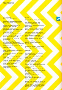Pet Shop Boys - Electric Tour Program