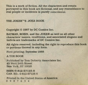 The Joker's Joke Book