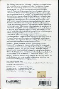 Handbook of Bereavement. Theory, Research and Intervention