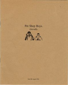 Pet Shop Boys. Literally. Issue 12, August 1994.