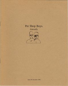Pet Shop Boys. Literally. Issue 13, December 1994.