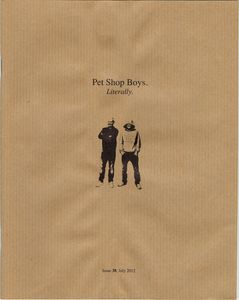 Pet Shop Boys. Literally. Issue 38, July 2012.