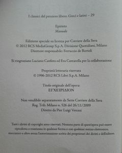 Manuale (Consigli Per Vivere Bene)