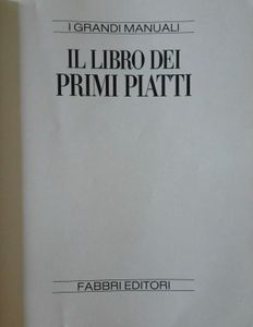 Il Libro Dei Primi Piatti