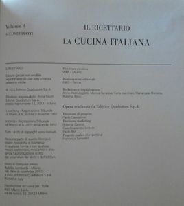 La Cucina Italiana - Il Ricettario Vol. 4 - Secondi Piatti (Pesce, Molluschi E Crostacei)