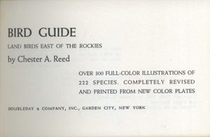 Bird Guide: Land Birds East of the Rockies