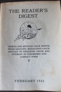 The Reader's Digest Vol.1 No. 1