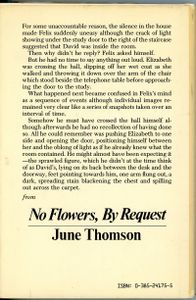 No Flowers, By Request