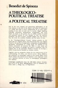 A Theologico-Political Treatise & A Political Treatise