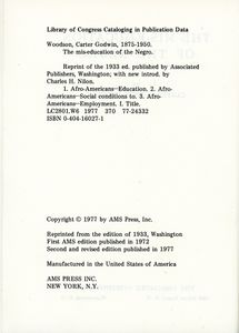 Mis-education Of The Negro
