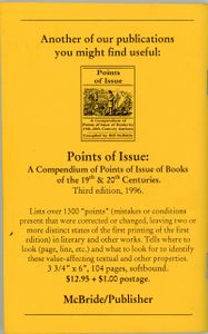 A Pocket Guide To The Identification Of First Editions