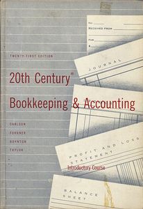 20th Century Bookkeeping & Accounting