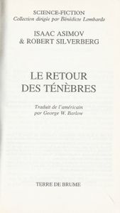 Le retour des ténèbres