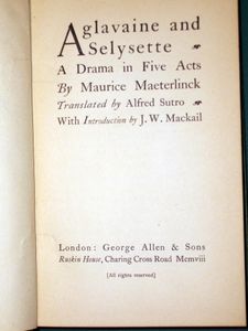 Aglavaine and Selysette
