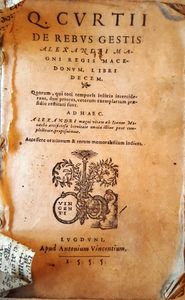 De Rebus Gestis Alexandri Magni Regis Macedonum, Libri Decem