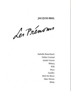 Jacques Brel - Les Prénoms - No 2