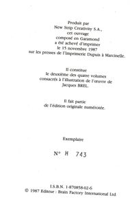Jacques Brel - Les Prénoms - No 2