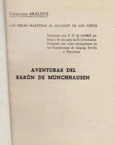 Aventuras Del Barón De Münchhausen