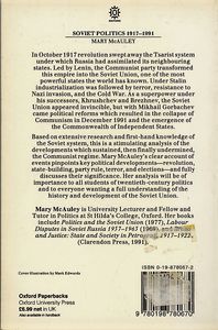 Soviet Politics 1917-1991