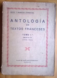Antología De Textos Franceses Tomo I Siglos XIX – XX