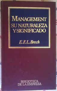 Management Su Naturaleza Y Significado