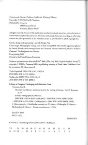 Histories And Fallacies: Problems Faced In The Writing Of History
