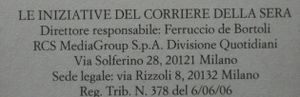 Le Iniziative Del Corriere Della Sera