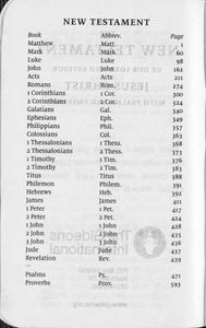 The New Testament With Psalms And Proverbs