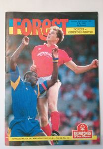 Forest v Hereford United Sunday 26th January 1992 F.A. Cup 4th Round