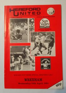 Hereford United v Wrexham, Welsh Cup Semi Final Second Leg