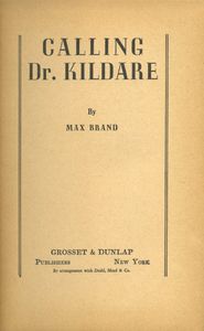 Calling Dr. Kildare