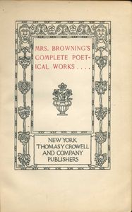 Mrs. Browning's Poetical Works