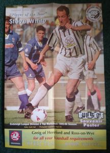 Hereford United v Darlington Endsleigh Insurance League Division 3 Play-off 1995-1996 Official Matchday Magazine.