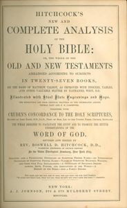 Hitchcock's New And Complete Analysis Of The Holy Bible
