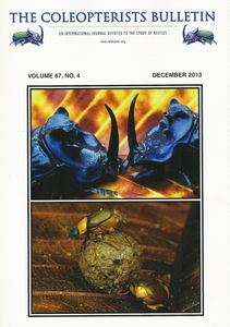The Coleopterists Bulletin, Volume 67, No. 4