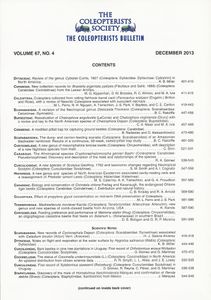 The Coleopterists Bulletin, Volume 67, No. 4