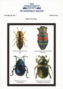 The Coleopterists Bulletin, Volume 68, No. 1