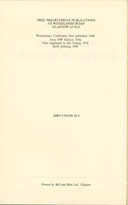 Westminster Confession of Faith