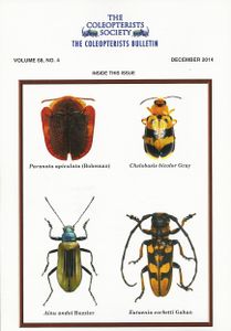 The Coleopterists Bulletin, Volume 68, No. 4