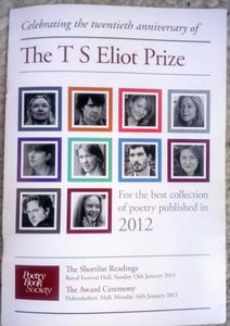Celebrating The Twentieth Anniversary of The T S Eliot Prize