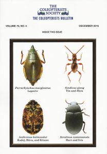 The Coleopterists Bulletin, Volume 70, No. 4