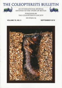 The Coleopterists Bulletin, Volume 70, No. 3