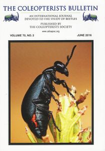 The Coleopterists Bulletin, Volume 70, No. 2