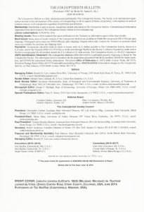 The Coleopterists Bulletin, Volume 70, No. 2