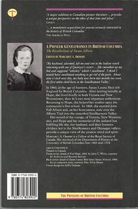 A Pioneer Gentlewoman in British Columbia