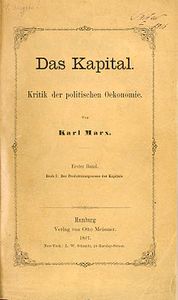 Das Kapital. Erster Band. Buch I: Der Produktionsprocess des Kapitals